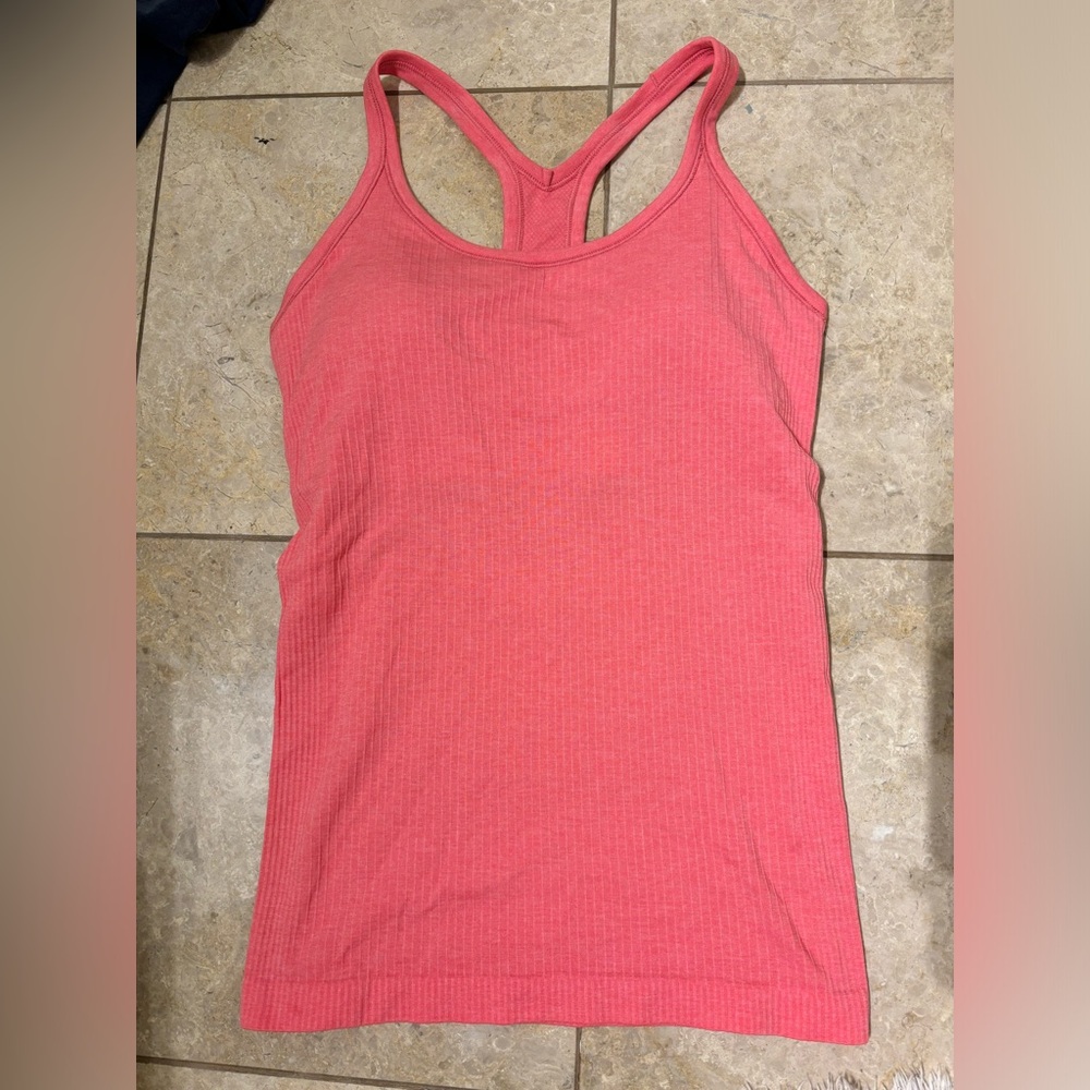 Lululemon Ebb to street tank Sakura Pink